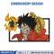 Luffy fire embroidery design, One piece embroidery, Anime design, Embroidery shirt, Embroidery file, Digital download.jpg