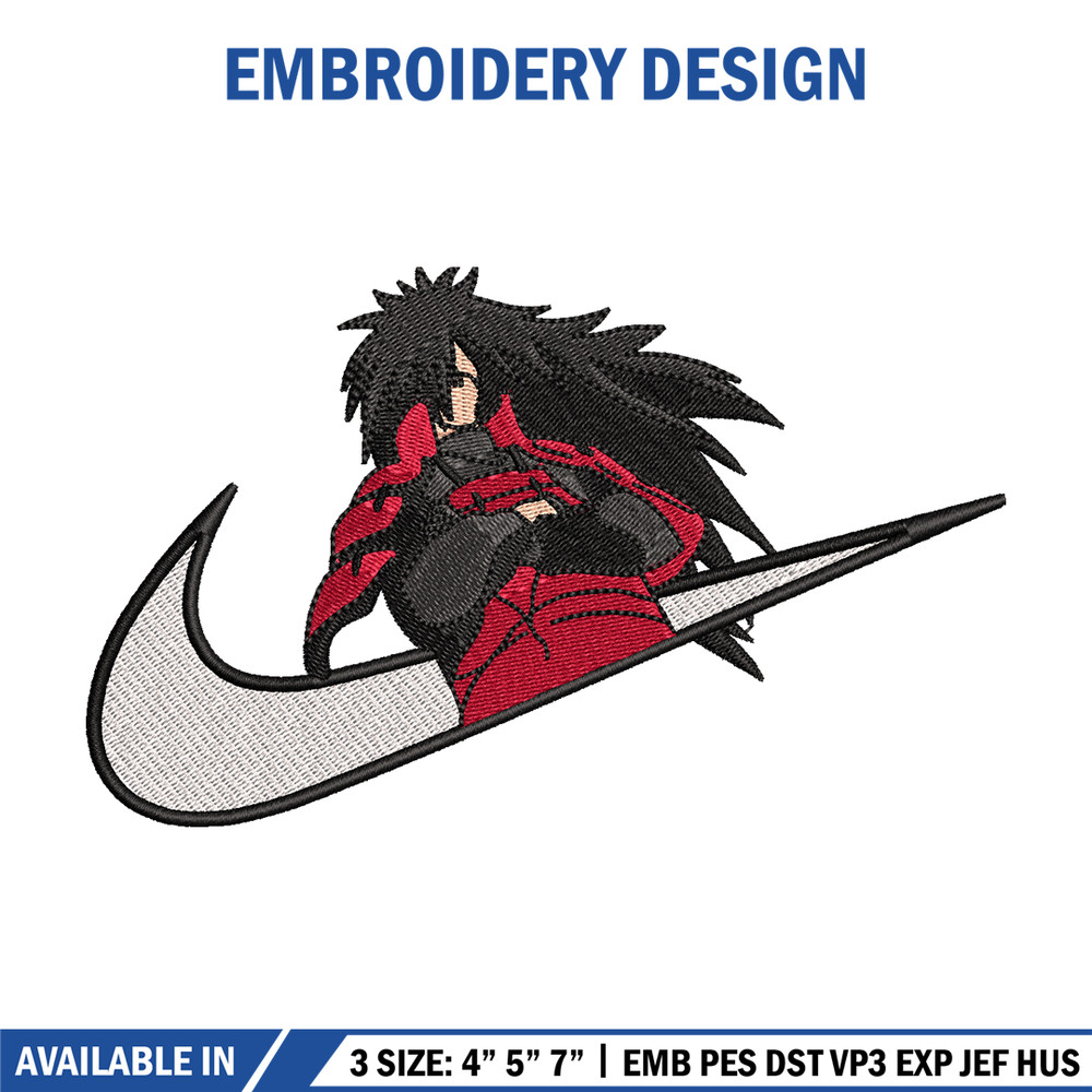 Madara Uchiha Nike embroidery design, Naruto embroidery, nike design, anime design, anime shirt, Digital download 1.jpg