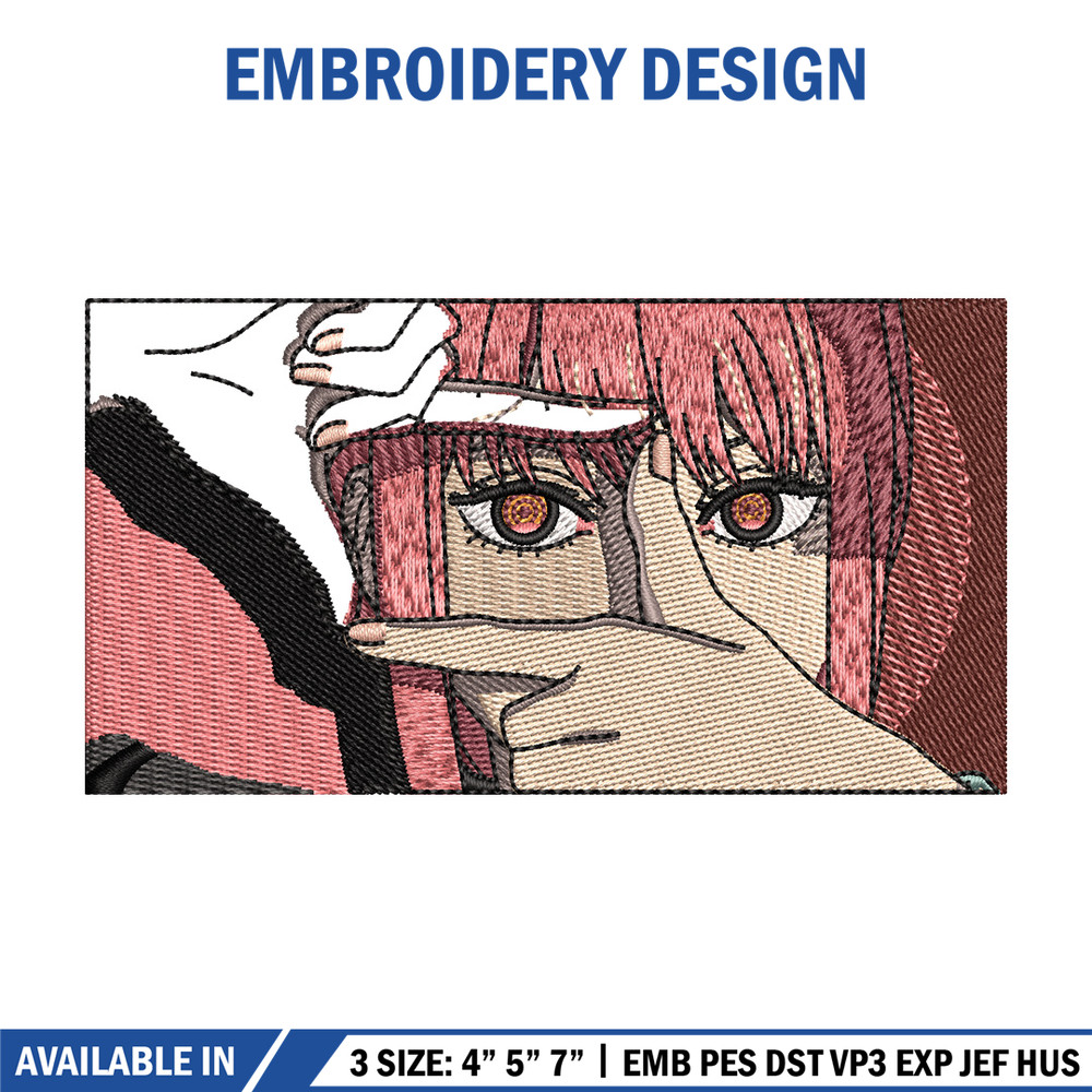 Makima box embroidery design, Chainsaw man embroidery, Embroidery file, Embroidery shirt, Emb design, Digital download.jpg
