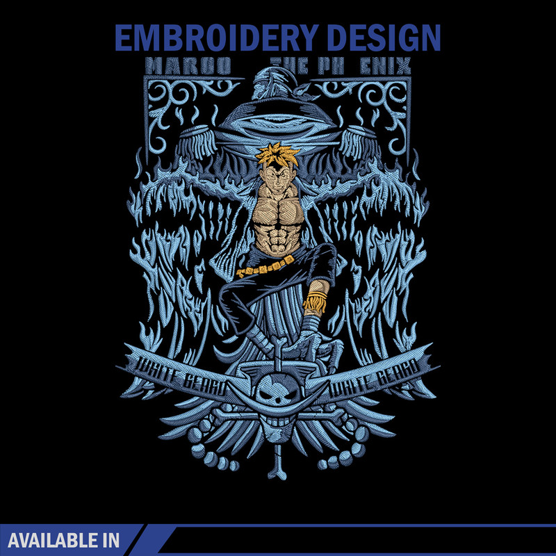 Marco poster Embroidery Design,One piece Embroidery, Embroidery File, Anime Embroidery, Anime shirt, Digital download.jpg