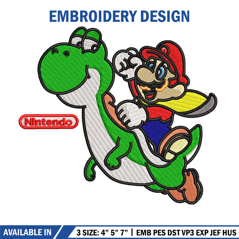 Mario dragon embroidery design, Mario embroidery, Embroidery file, Embroidery shirt, Emb design, Digital download.jpg
