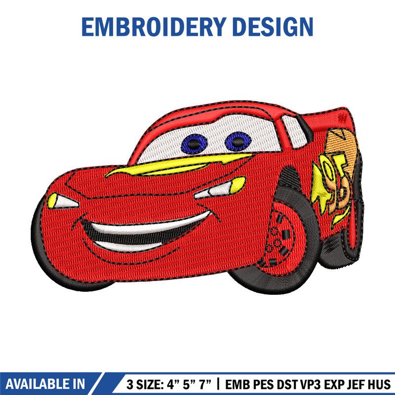 Mcqueen embroidery design, Mcqueen embroidery, Embroidery file, Embroidery shirt, Emb design,Digital download.jpg