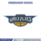 Memphis Grizzlies logo embroidery design, NBA embroidery,Sport embroidery, Embroidery design,Logo sport embroidery.jpg