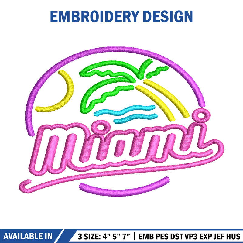 Miami logo embroidery design, Miami logo embroidery, logo design, Embroidery file, logo shirt, Instant download..jpg