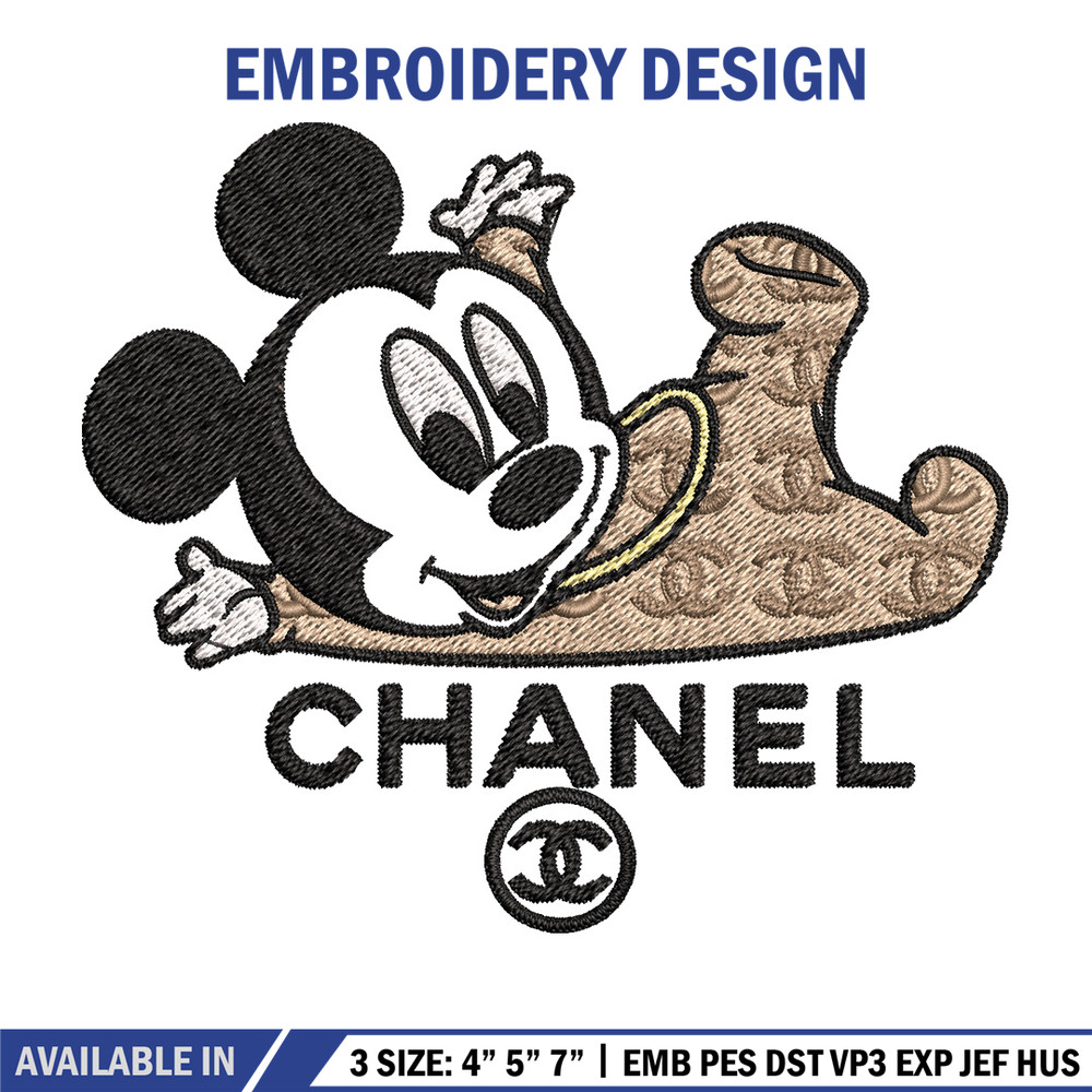 Mickey baby chanel Embroidery Design, Chanel Embroidery, Brand Embroidery, Embroidery File, Logo shirt,Digital download.jpg