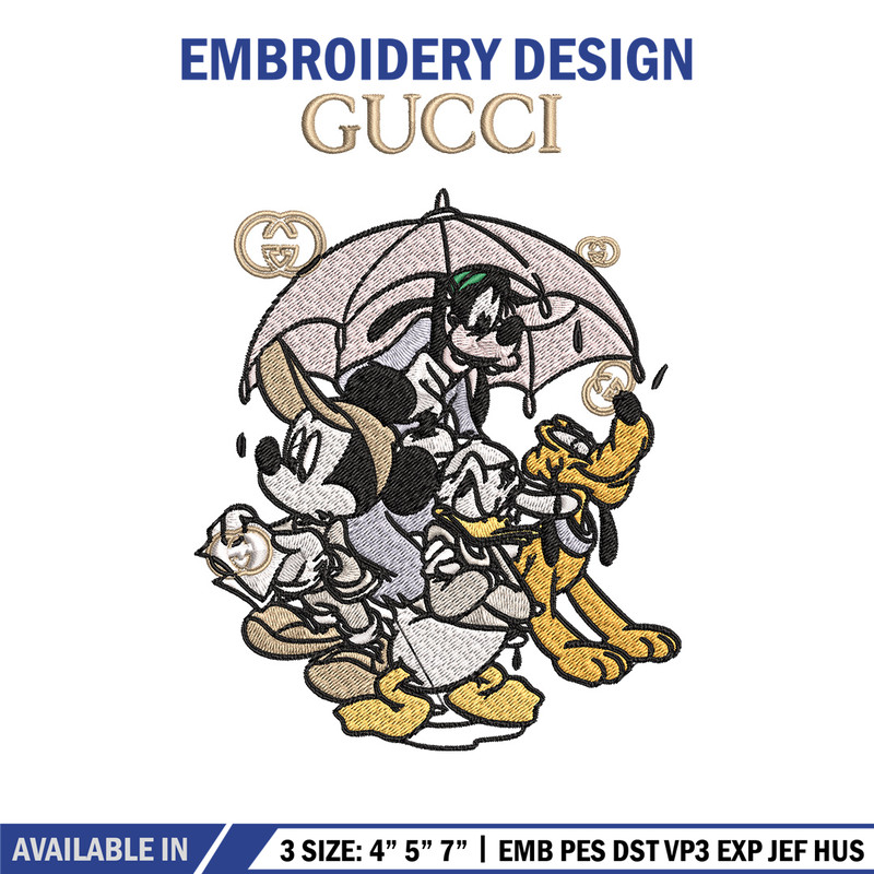 Mickey friends Embroidery Design, Gucci Embroidery, Brand Embroidery, Logo shirt, Embroidery File, Digital download.jpg