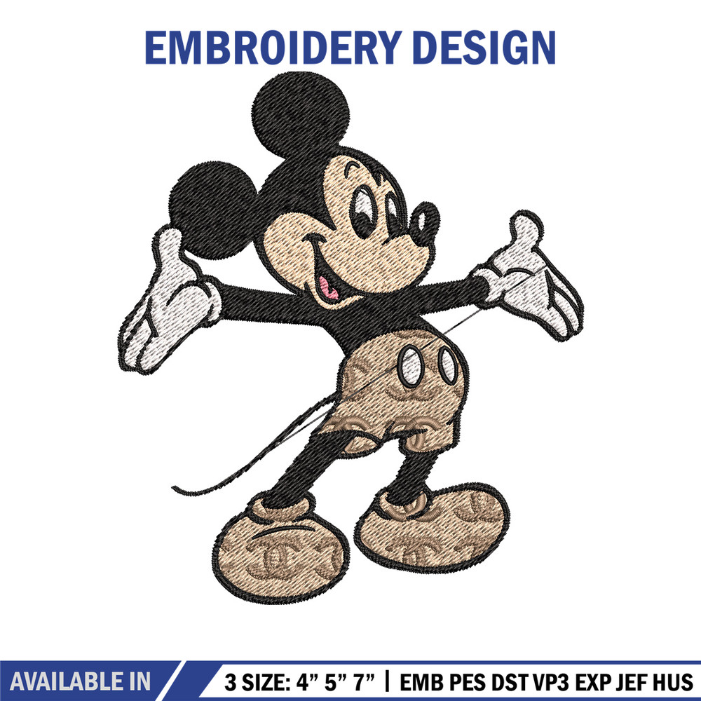 Mickey happy Embroidery Design, Gucci Embroidery, Brand Embroidery, Embroidery File, Logo shirt, Digital download.jpg