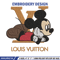 Mickey louis vuitton Embroidery Design, Lv Embroidery, Embroidery File, Brand Embroidery, Logo shirt, Digital download.jpg