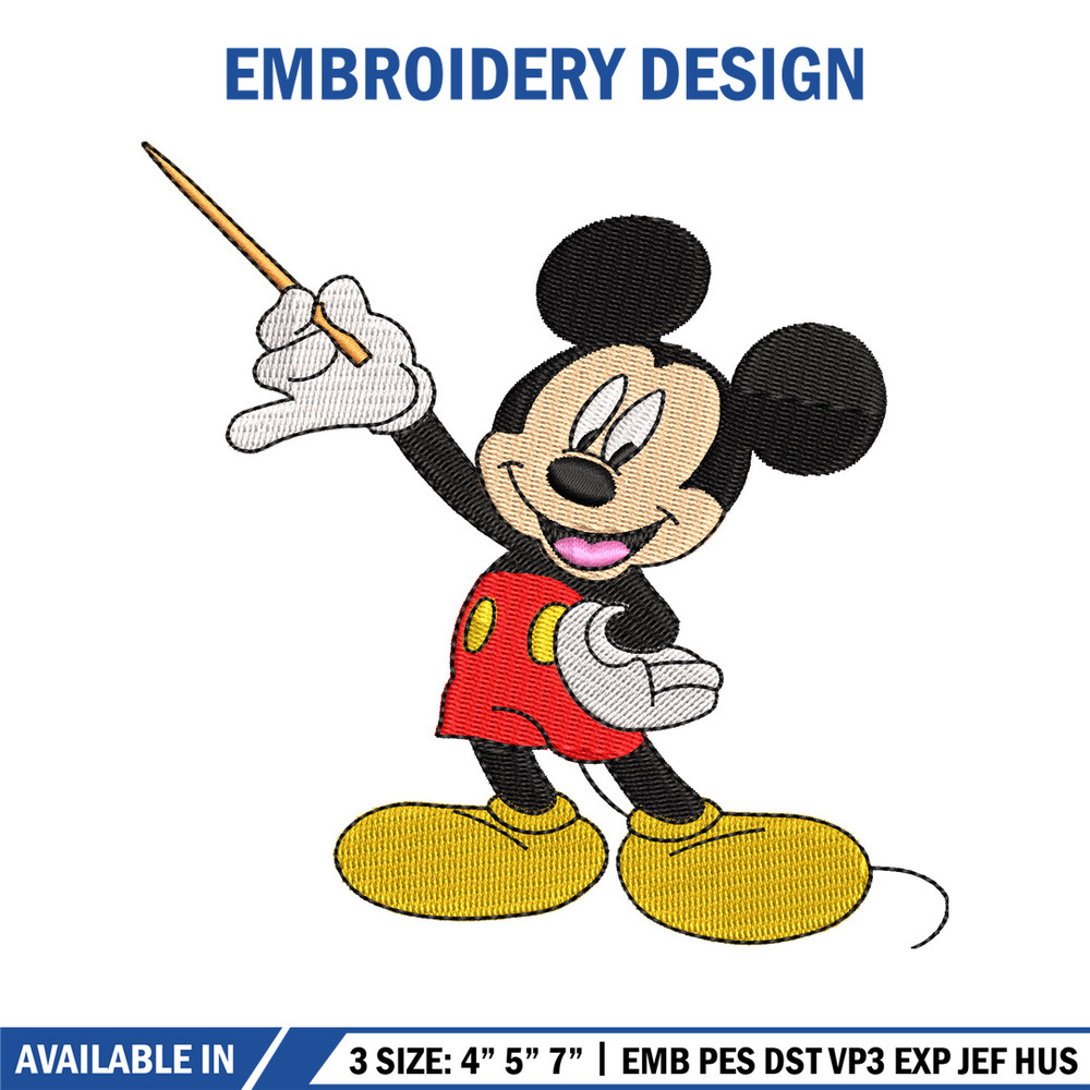 Mickey Mouse embroidery design, Mickey embroidery, logo design, Logo shirt, disney embroidery, Digital download.jpg