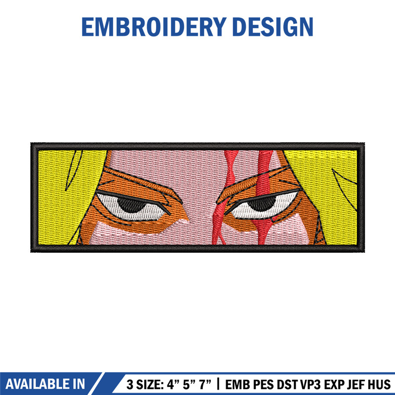 Mikey eyes embroidery design, Mikey embroidery, Anime design, Embroidery shirt, Embroidery file, Digital download.jpg