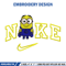 Minion x nike embroidery design, Minion embroidery, Embroidery file, Embroidery shirt, Nike design, Digital download.jpg