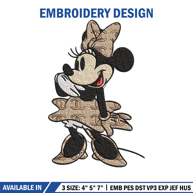 Minnie fun gucci Embroidery Design, Gucci Embroidery, Brand Embroidery, Logo shirt, Embroidery File, Digital download 1.jpg