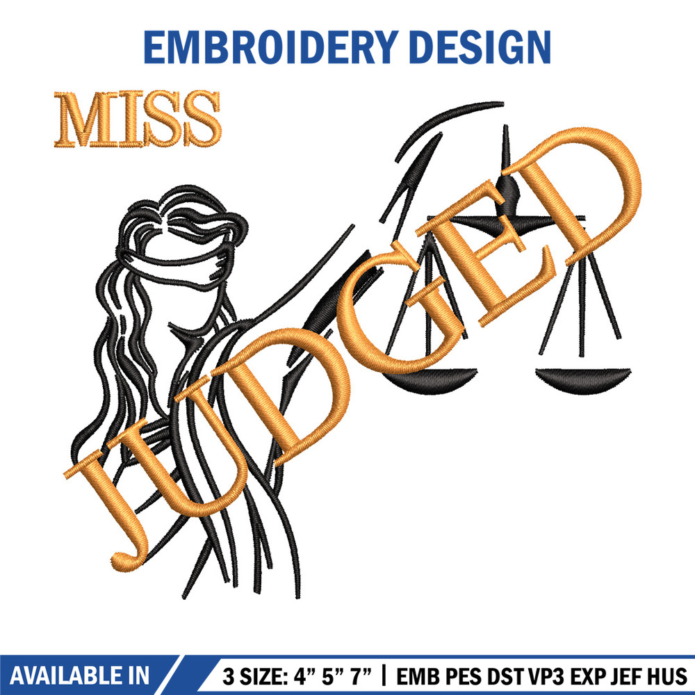 Miss judged embroidery design, Logo embroidery, Embroidery file,Embroidery shirt, Emb design, Digital download.jpg