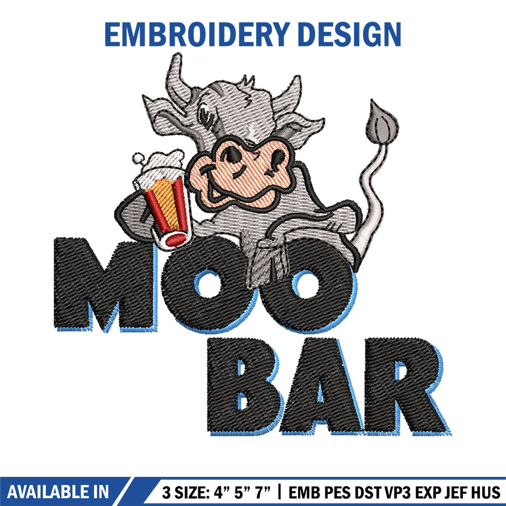 Moo Bar logo embroidery design, Moo Bar embroidery, logo shirt, logo design, Embroidery shirt, Digital download..jpg