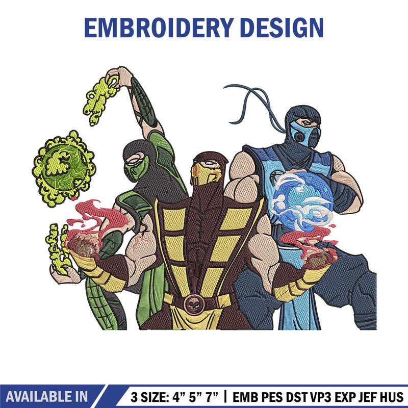 Mortal Kombat Ninja Embroidery Design, Mortal Embroidery, Embroidery File, Anime Embroidery,Anime shirt,Digital download.jpg