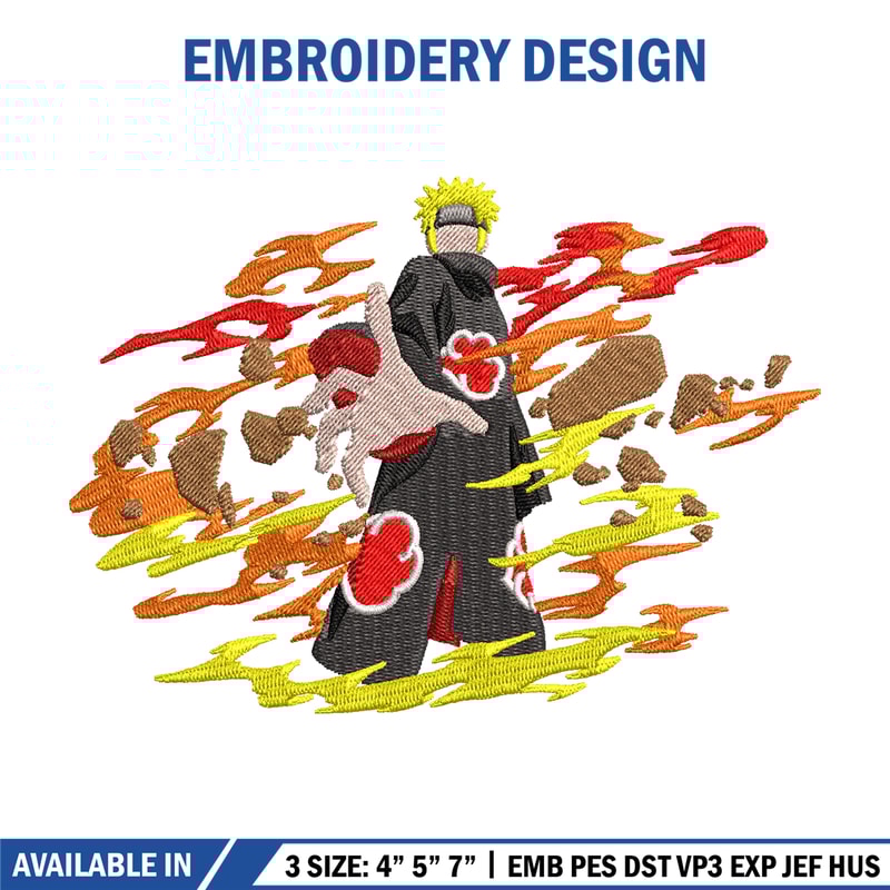 Naruto fire embroidery design, Naruto embroidery, embroidery file, anime design, anime shirt, Digital download.jpg