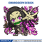 Nezuko demon chibi embroidery design, Kimetsu no Yaiba embroidery, anime design, anime shirt, Digital download.jpg