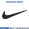 Nike black embroidery design, Nike embroidery, Nike design, Embroidery shirt, Embroidery file, Digital download 1.jpg