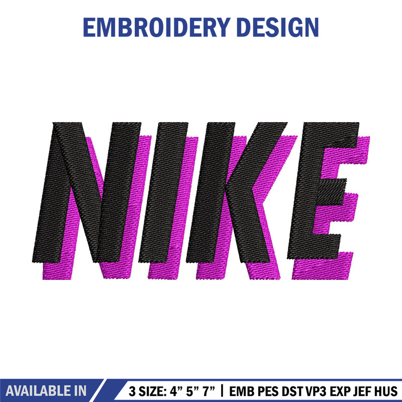 Nike black pink embroidery design, Nike embroidery, Nike design,Embroidery file,Embroidery shirt,Digital download.jpg