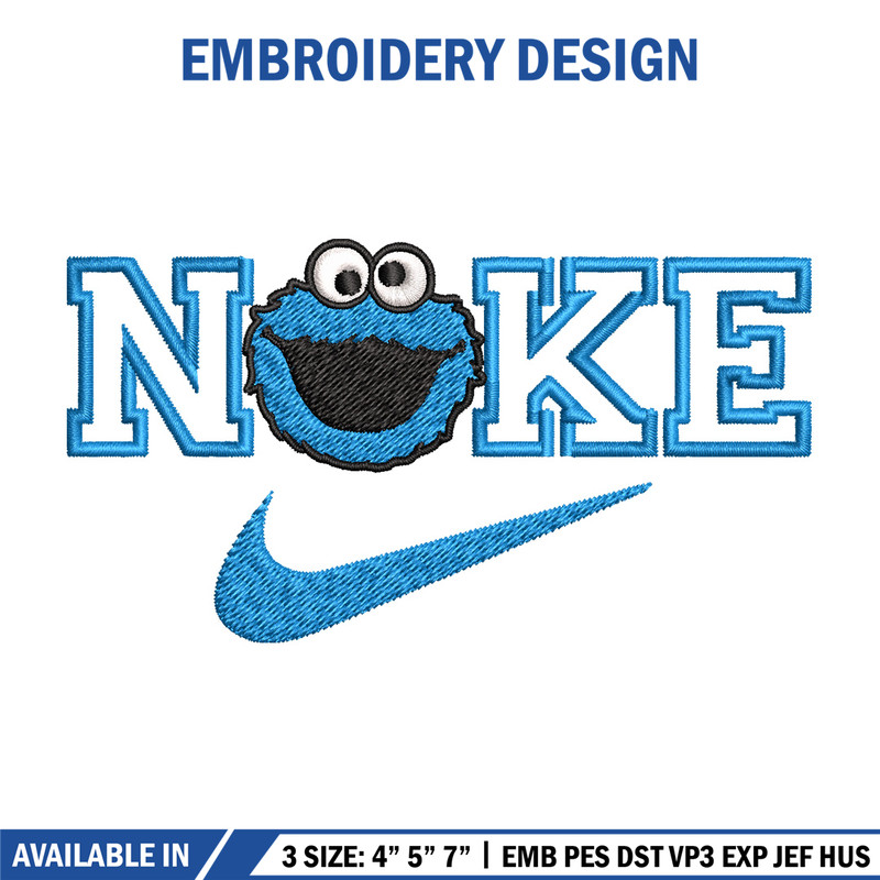 Nike blue cartoon Embroidery Design, Nike Embroidery, Brand Embroidery, Embroidery File, Logo shirt, Digital download. 1.jpg