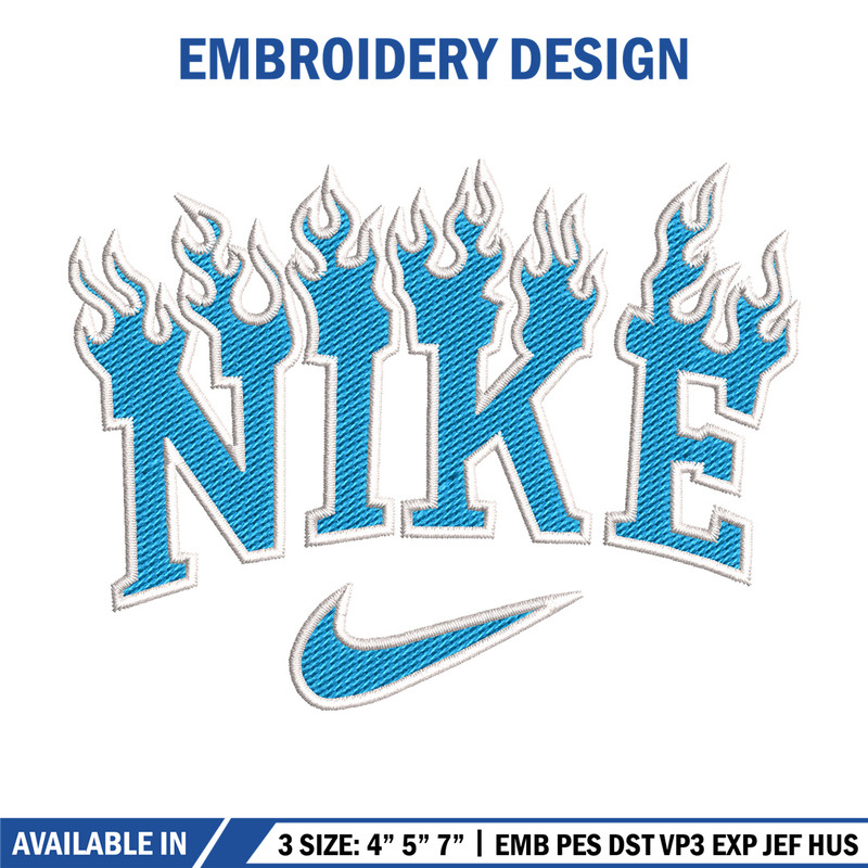 Nike blue flame embroidery design, Nike embroidery, Nike design, Embroidery shirt, Embroidery file,Digital download 1.jpg