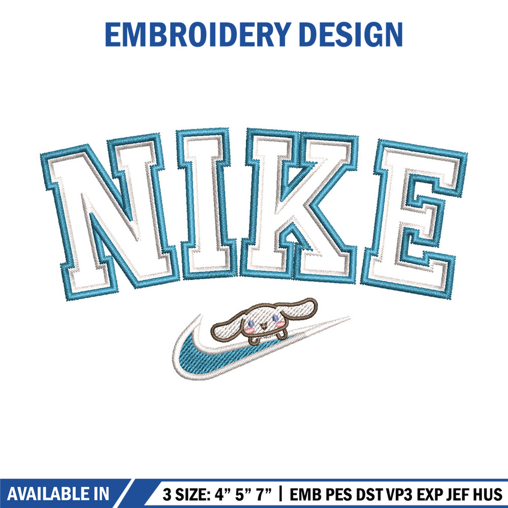 Nike bunny cute embroidery design, Bunny embroidery, Nike design,Embroidery shirt, Embroidery file, Digital download 1.jpg