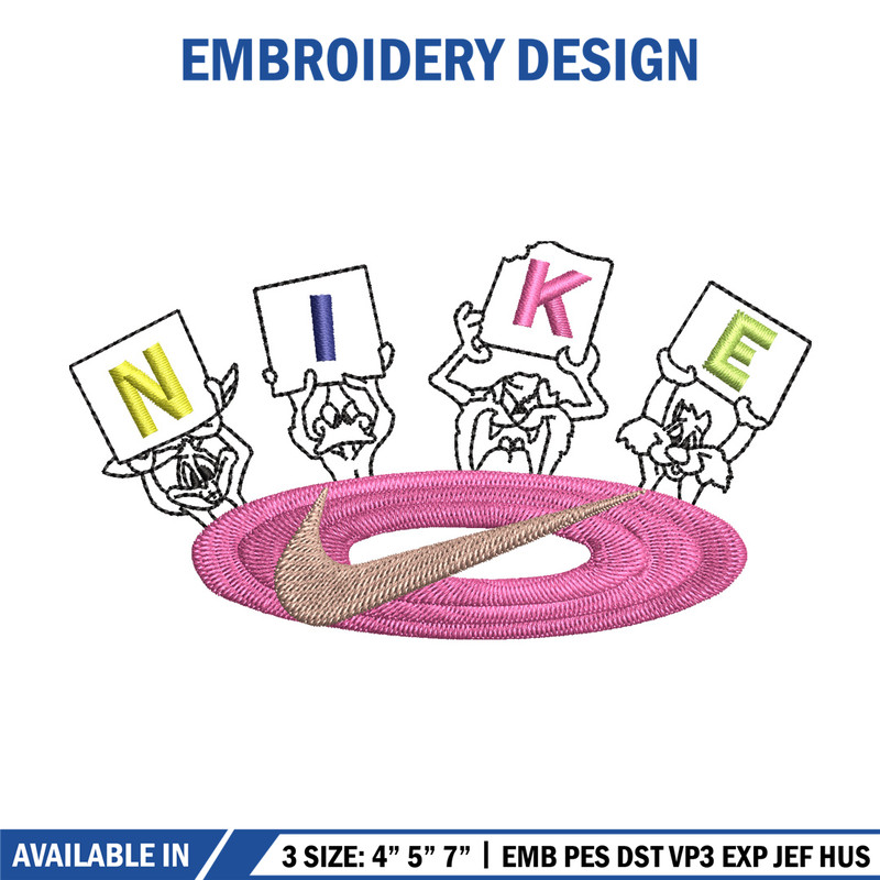 Nike cartoon embroidery design, Cartoon embroidery, Nike design, Embroidery shirt, Embroidery file, Digital download 1.jpg