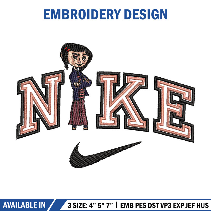 Nike china girl embroidery design, Girl embroidery, Nike design, Embroidery shirt, Embroidery file,Digital download 1.jpg