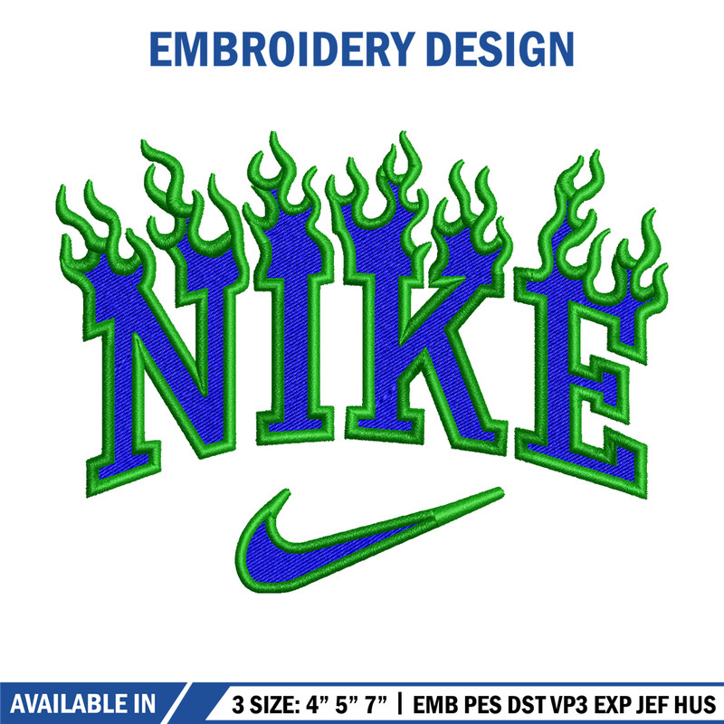 Nike flamas embroidery design, Nike logo embroidery, Nike design, logo design, logo shirt, Digital download 1.jpg