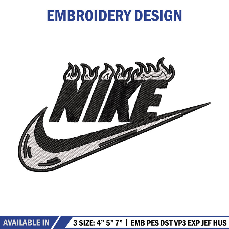 Nike flame embroidery design, Flame embroidery, Nike design, Embroidery shirt, Embroidery file, Digital download.jpg