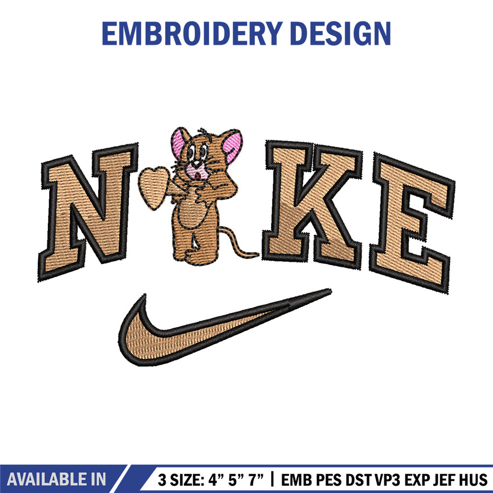Nike jerry embroidery design, Jerry embroidery, Nike design, Embroidery shirt, Embroidery file, Digital download.jpg