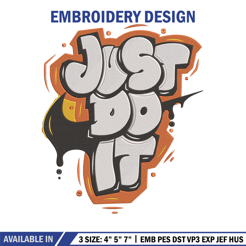 Nike just do it Embroidery Design, Logo Embroidery, Embroidery File, Nike Embroidery, Anime shirt, Digital download..jpg