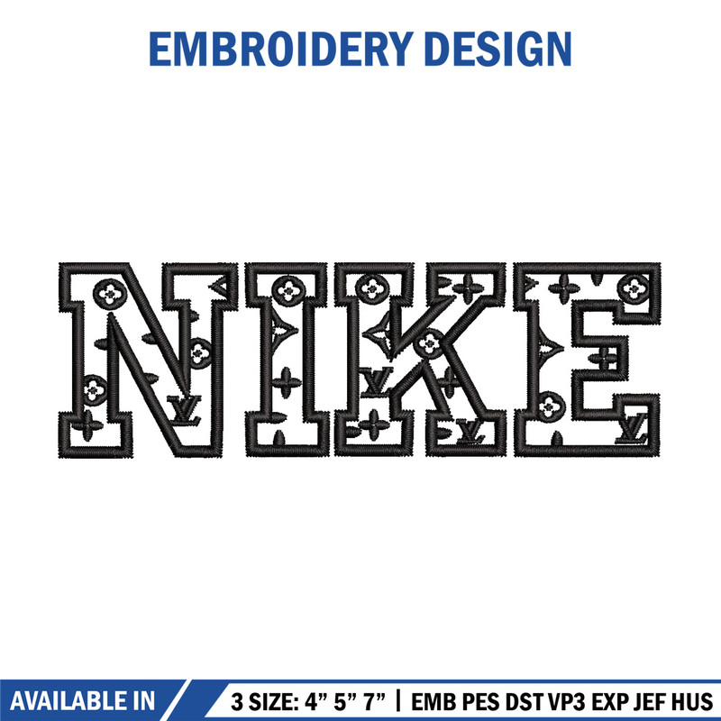 Nike lv embroidery design, Lv embroidery, Nike design, Embroidery shirt, Embroidery file, Digital download 1.jpg