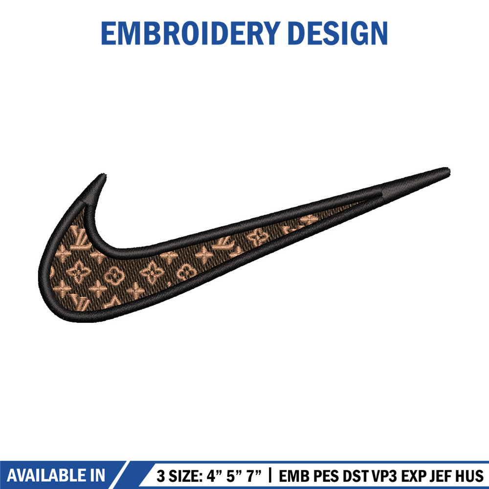 Nike lv logo embroidery design, Lv embroidery, Nike design, Embroidery shirt, Embroidery file, Digital download 1.jpg