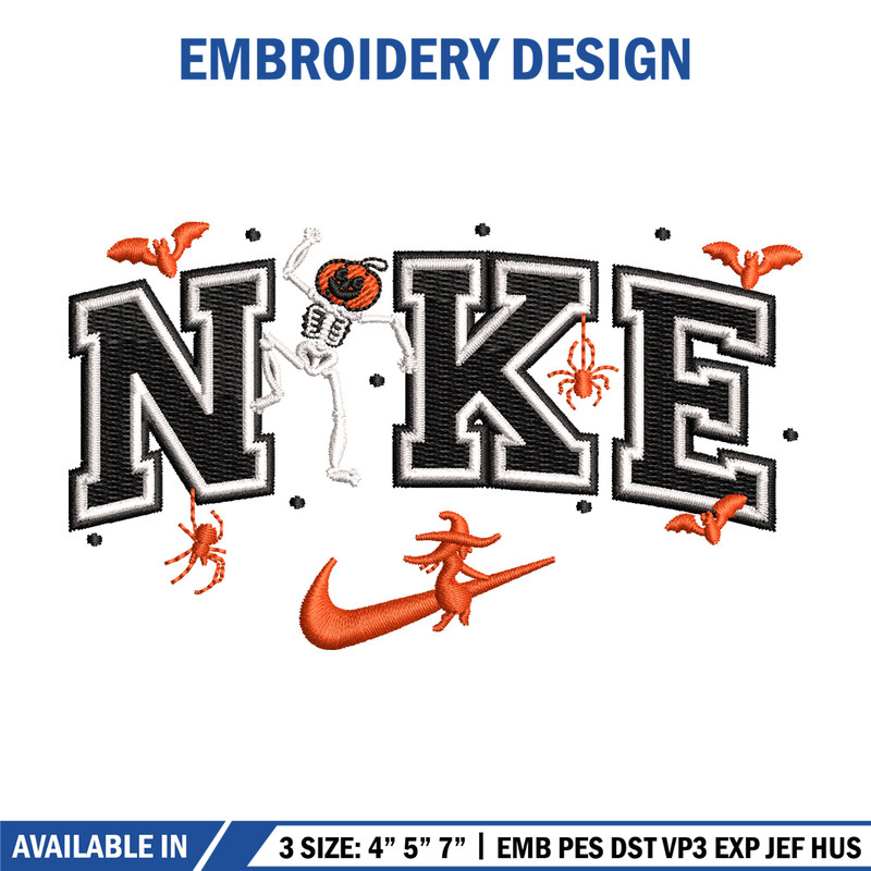 Nike pumpkin embroidery design, Halloween embroidery, Nike design, Embroidery file,Embroidery shirt, Digital download 1.jpg