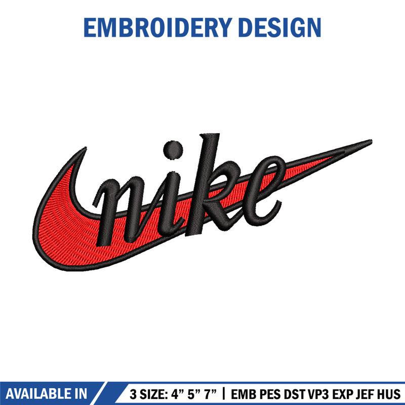 Nike red embroidery design, Nike embroidery, Nike design, Embroidery file,Embroidery shirt, Digital download 1.jpg