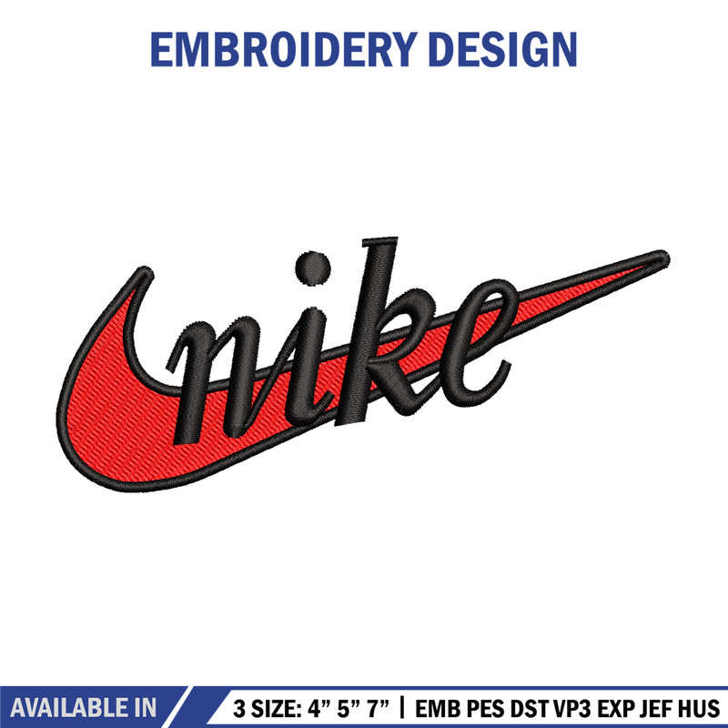 Nike red logo embroidery design, Nike embroidery, Nike design, Embroidery file,Embroidery shirt, Digital download.jpg