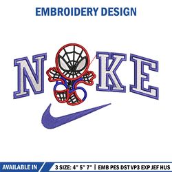 nike spiderman embroidery design, marvel embroidery, nike design, embroidery file,embroidery shirt, embroidery design 1
