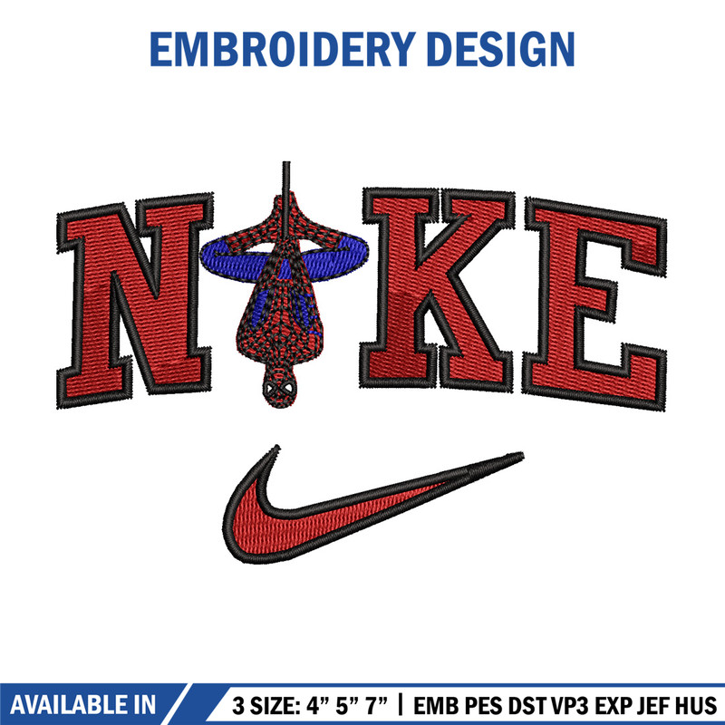 Nike spiderman embroidery design, Spiderman embroidery, Nike design, Embroidery shirt, Embroidery file, Digital download 1.jpg