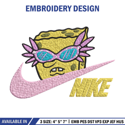 nike spongebob embroidery design, nike embroidery, brand embroidery, embroidery file, logo shirt, embroidery design
