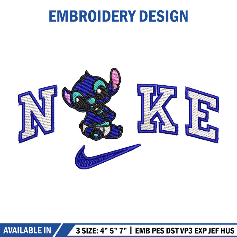 Nike stitch baby embroidery design, Stitch embroidery, Nike design, Embroidery file,Embroidery shirt, Digital download 1.jpg