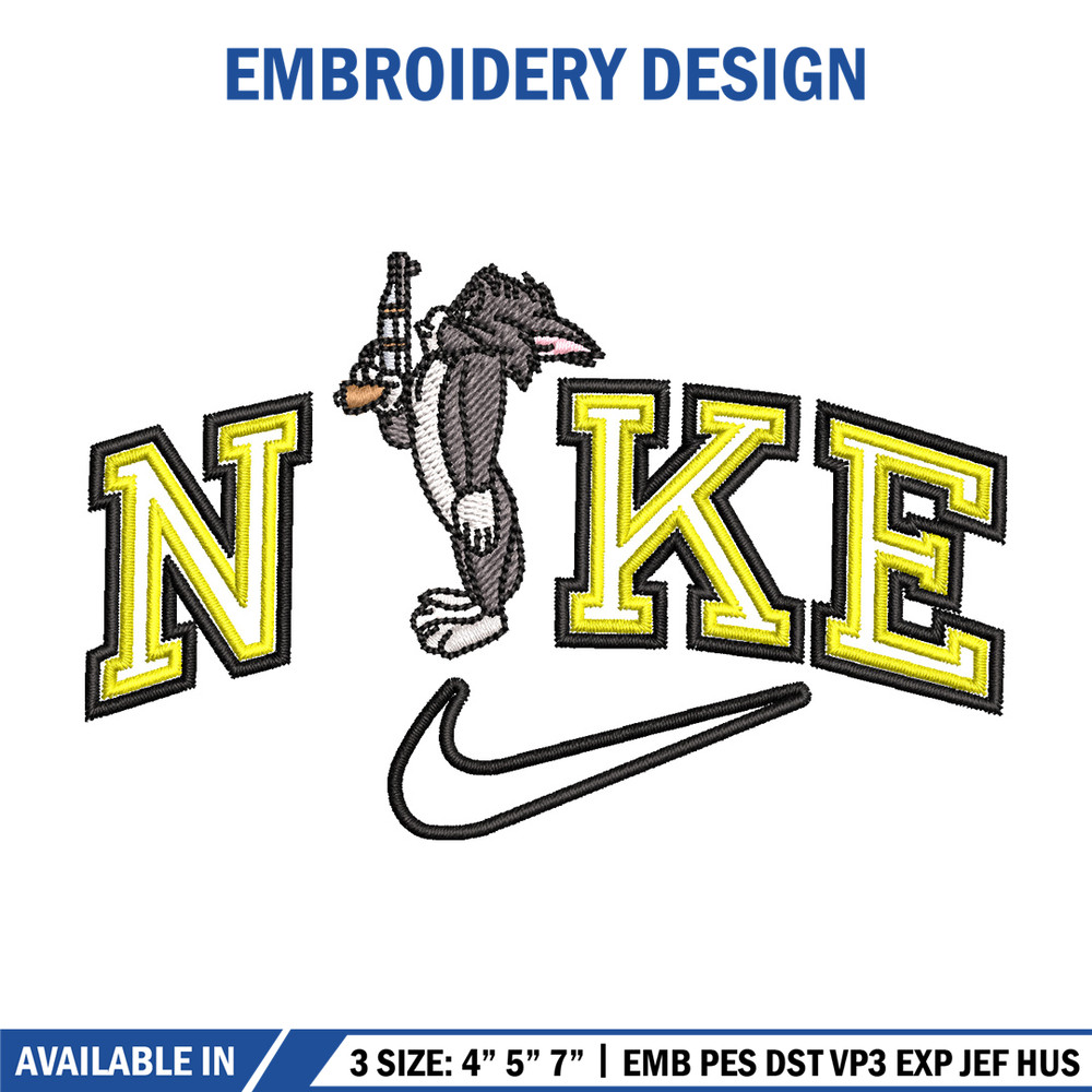 Nike tom gun embroidery design, Tom and jerry embroidery, Nike design,Embroidery file,Embroidery shirt,Digital download 1.jpg