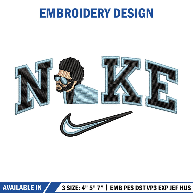 Nike weeknd embroidery design, The weeknd embroidery, Nike design, Embroidery shirt, Embroidery file, Digital download 1.jpg