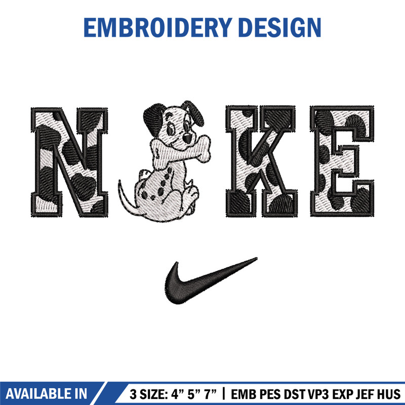 Nike x Dalmatian embroidery design, Dalmatian embroidery, Nike design,Embroidery shirt, Embroidery file,Digital download 1.jpg