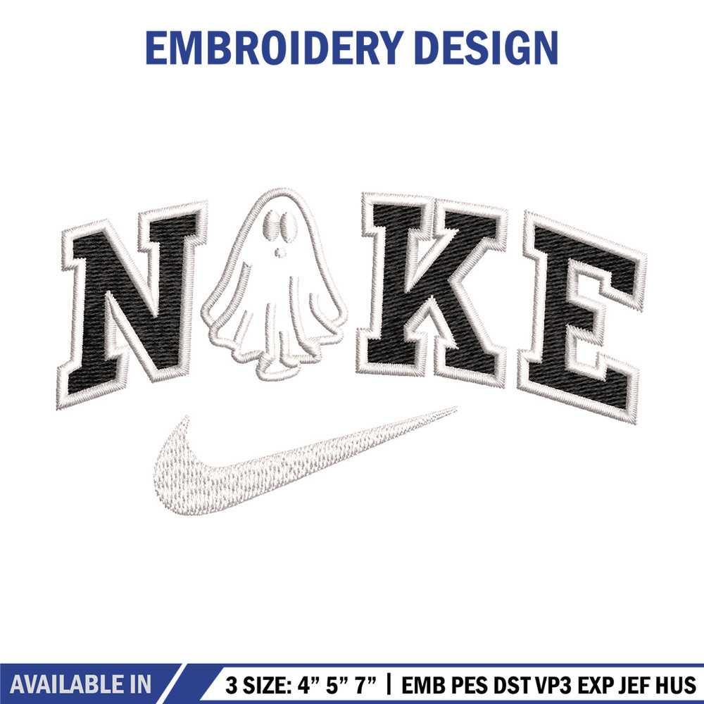 Nike x ghost embroidery design, Ghost embroidery, Nike design, Embroidery shirt, Embroidery file,Digital download.jpg