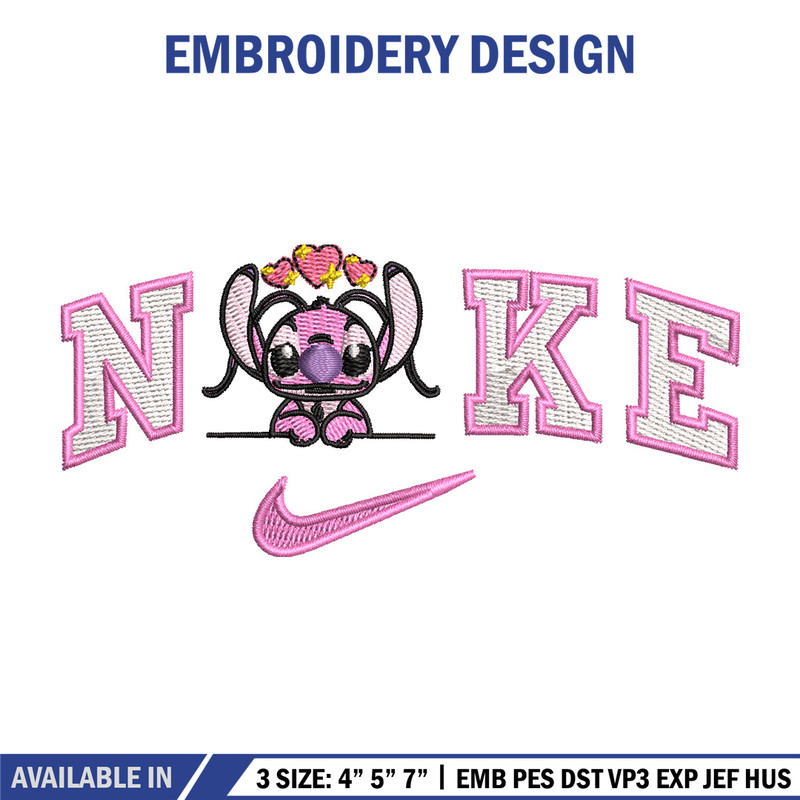 Nike x pink stitch embroidery design, Stitch embroidery, Nike design, Embroidery file,Embroidery shirt, Digital download.jpg