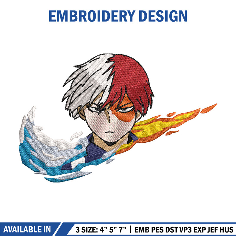 Nike x todoroki embroidery design, Mha embroidery, Nike design, Embroidery shirt, Embroidery file, Digital download.jpg