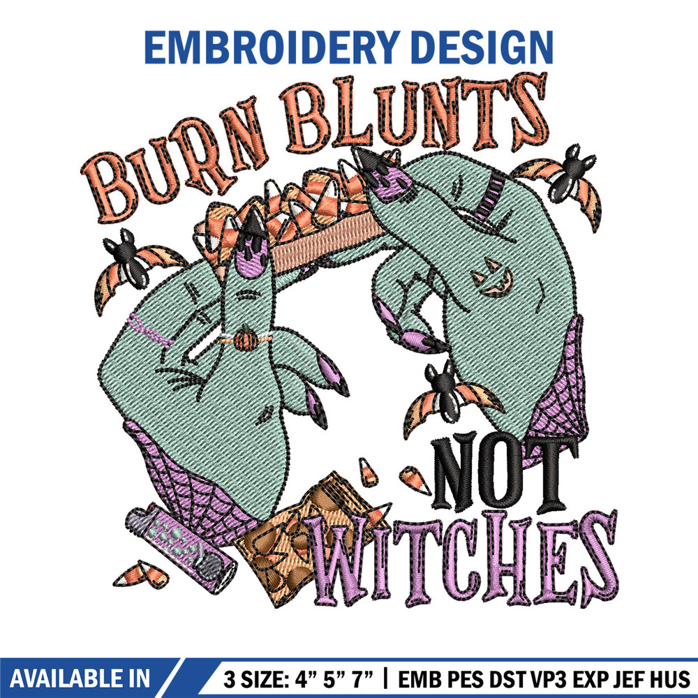 Not witches embroidery design, Horror embroidery, Embroidery file, Embroidery shirt, Emb design, Digital download.jpg