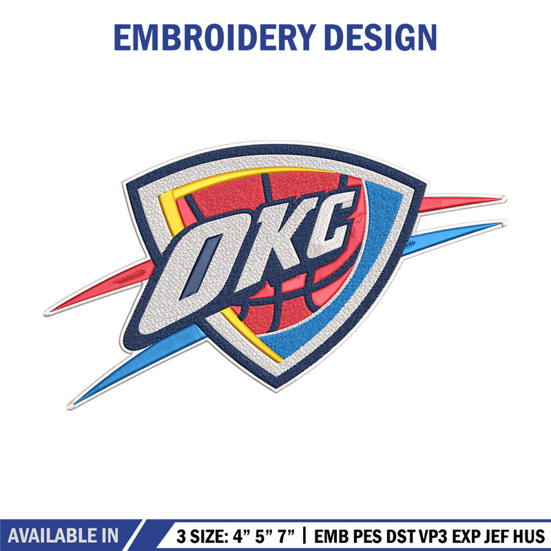 Oklahoma Thunder logo embroidery design,NBA embroidery, Sport embroidery, Embroidery design, Logo sport embroidery.jpg