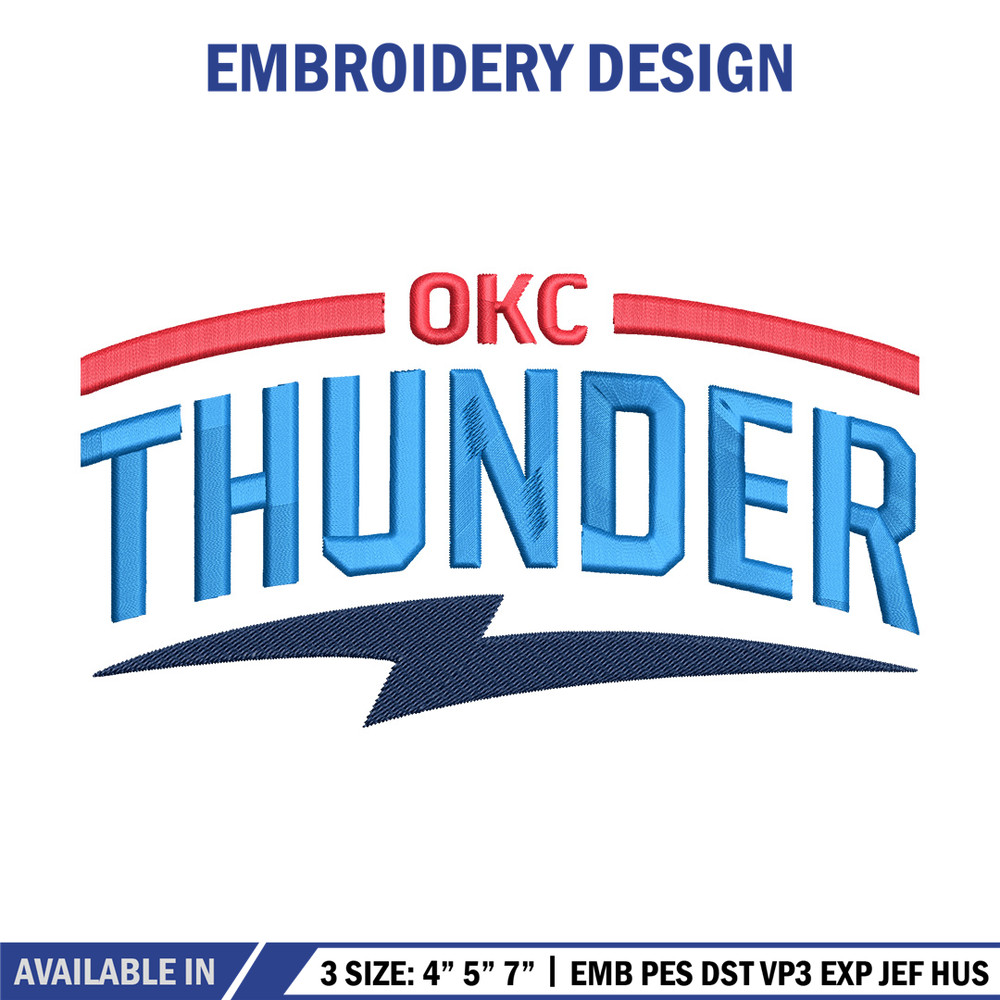 Oklahoma Thunder logo embroidery design,NBA embroidery,Sport embroidery, Embroidery design, Logo sport embroidery.jpg
